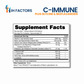 IH Factors C-Immune supplement facts label.