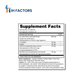 IH Factors Cogni-Balance supplement facts label.