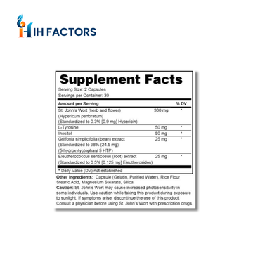 IH Factors Cogni-Balance supplement facts label.