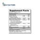 IH Factors Dopa-Factors supplement facts label.