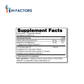 IH Factors Female-Factors supplement facts label.