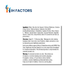 IH Factors Glutathione-Cream supplement facts label.