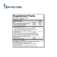 IH Factors Glycemic-Factors supplement facts label.