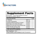 IH Factors Intestinal-Calm supplement facts label.