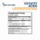 IH Factors O3-Fatty-Acids supplement facts label.