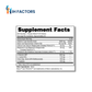 IH Factors C-Immune supplement facts label.