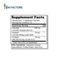 IH Factors Candida-Digest supplement facts label.