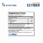 IH Factors  EZ-Fiber supplement facts label.